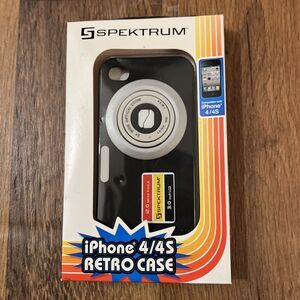 iPhone 4/4S Retro Tuff Case by Spektrum New in Classic Black